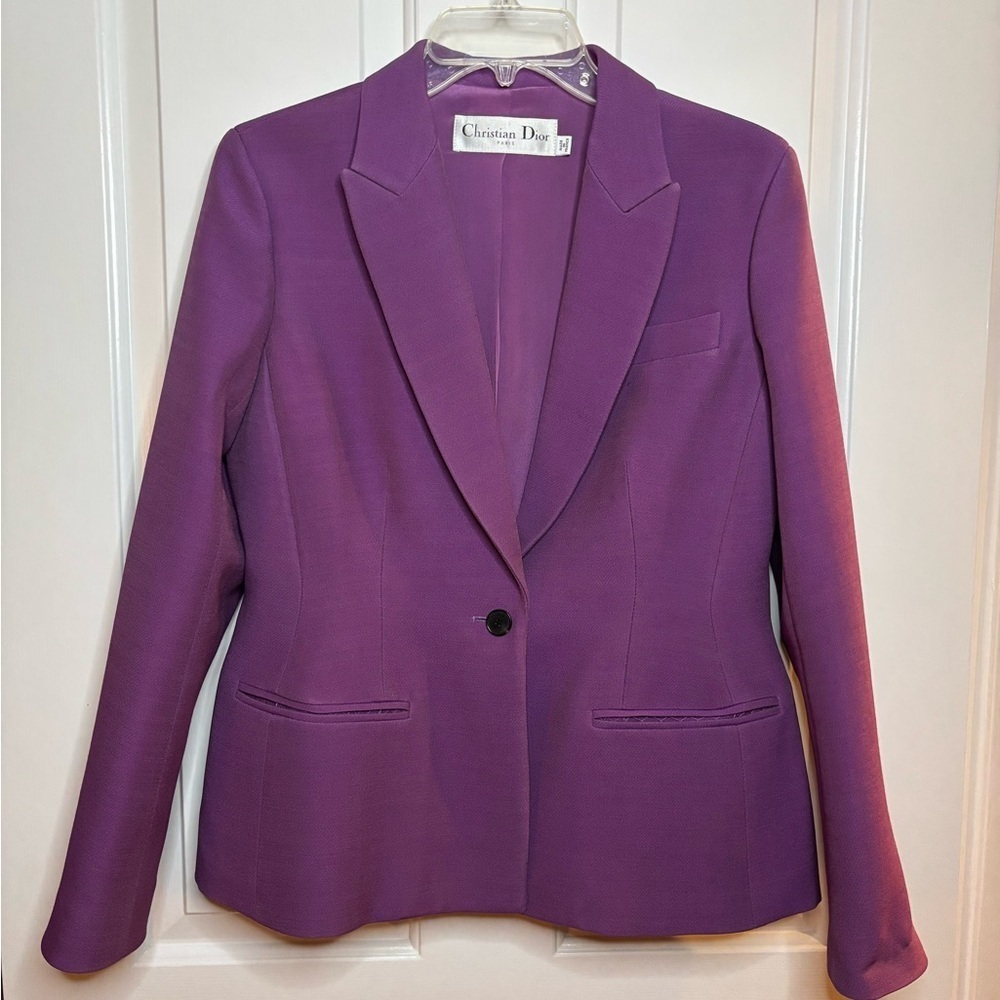 Dior women’s like new Purple Women's Blazer size US 8